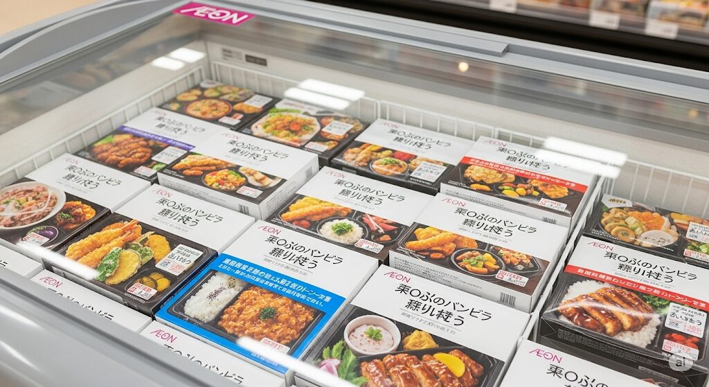 イオンやマックスバリュで冷凍弁当はどこに売ってる？