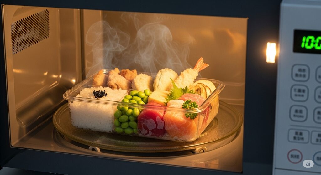 冷凍弁当のレンジでの解凍方法