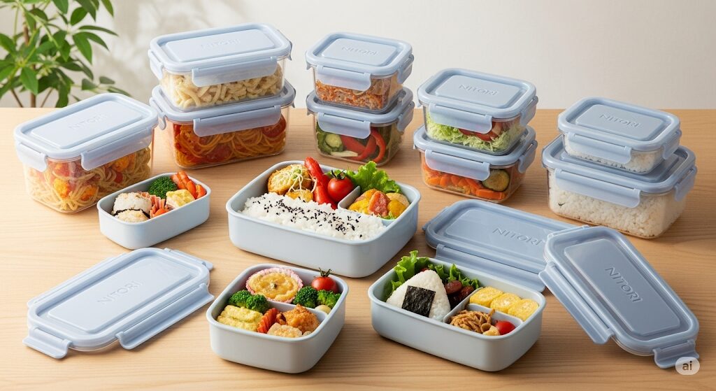 ニトリの冷凍対応タッパーとお弁当箱