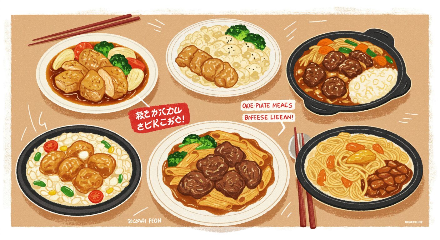 ごはんセットで栄養もボリュームもバッチリ