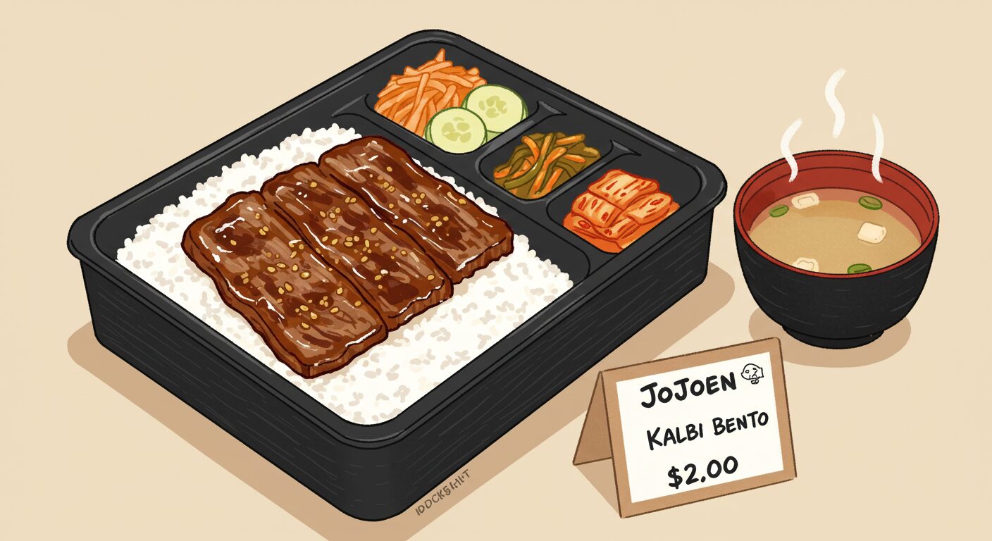 叙々苑のカルビ弁当の価格と内容