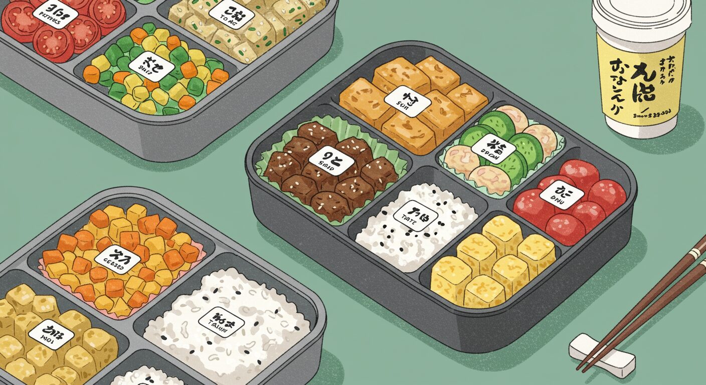 市販の冷凍おかずで手軽に美味しいお弁当