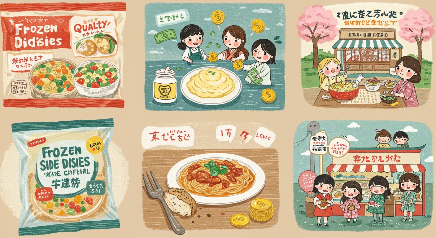 栄養バランスの良い冷凍おかずで家庭の味を仕送りレシピ