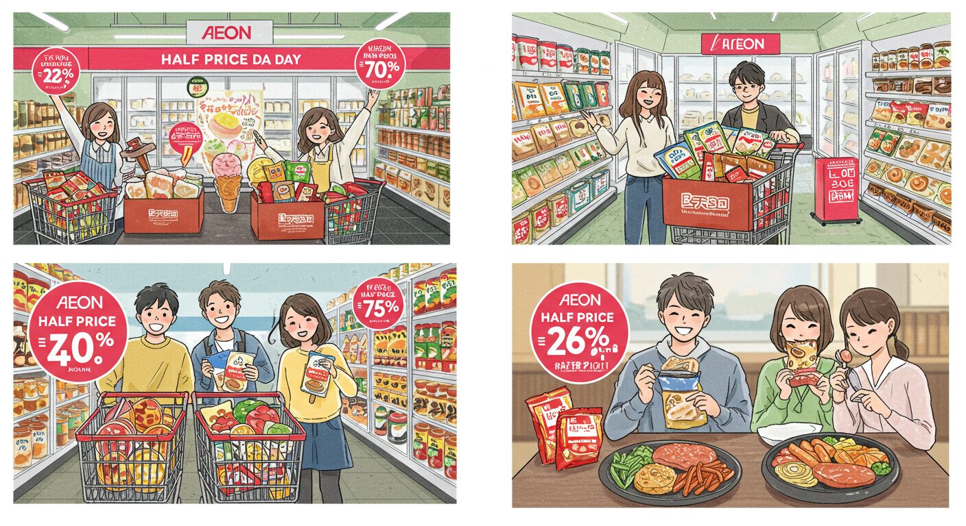 イオンの5％割引日と冷凍食品半額の組み合わせ術