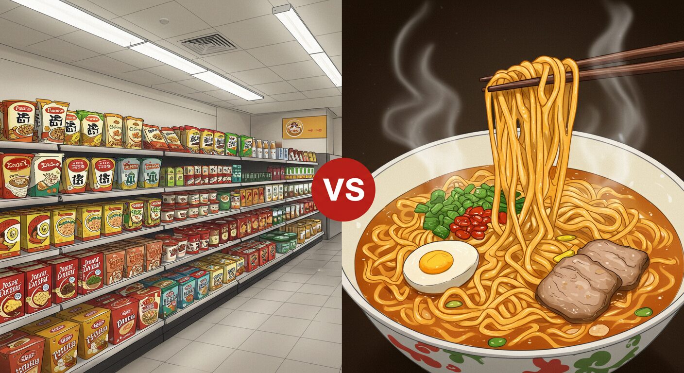 コンビニで買える冷凍担々麺：手軽さと味の比較