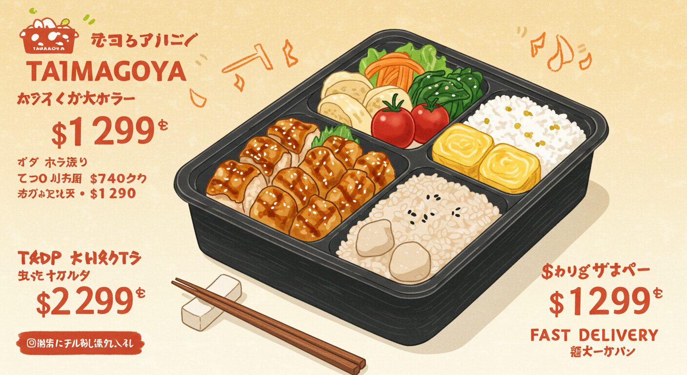 玉子屋の弁当！値段とサービスの魅力