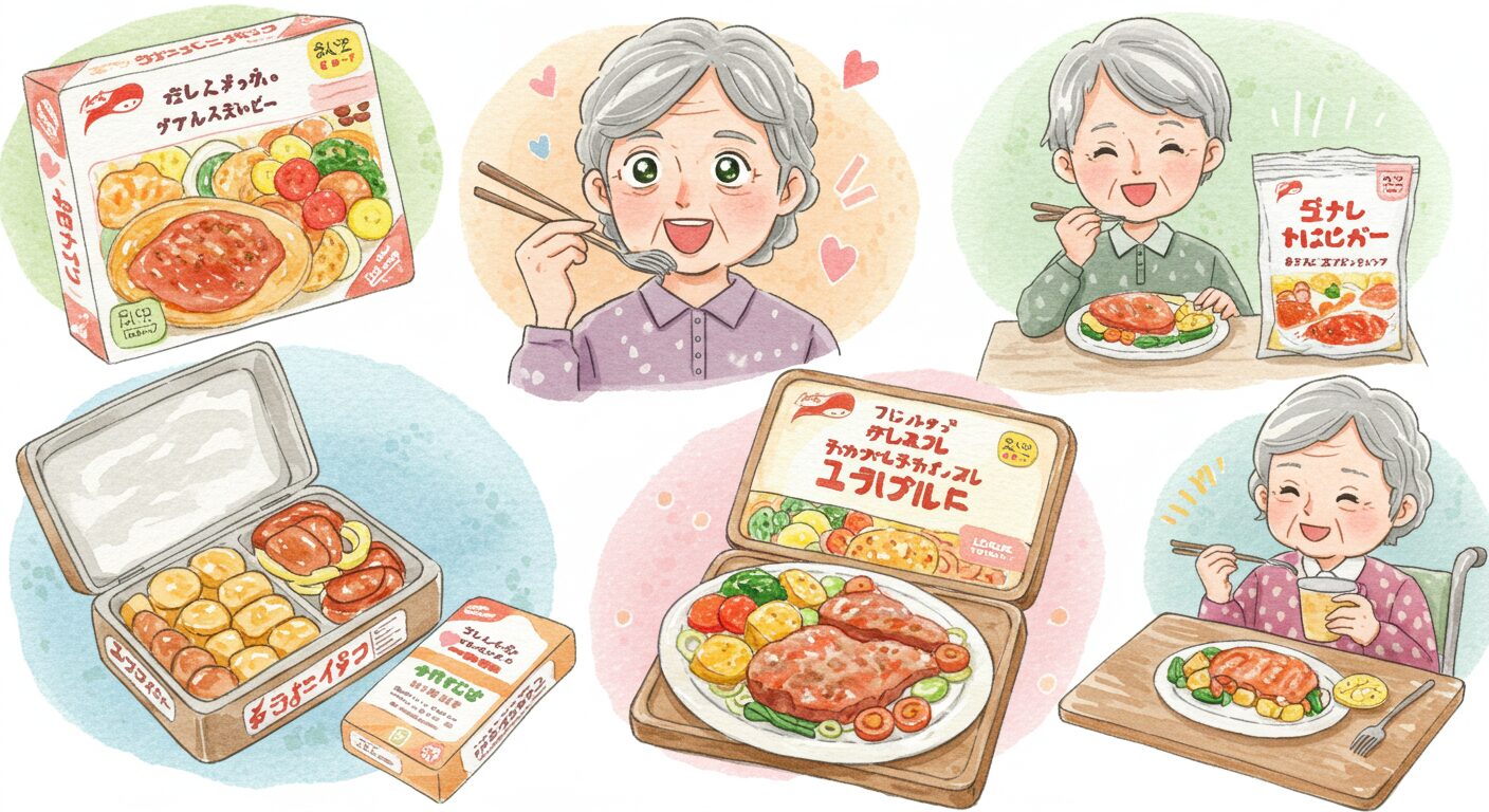 高齢者の食事が冷凍食品ばかりにならない工夫