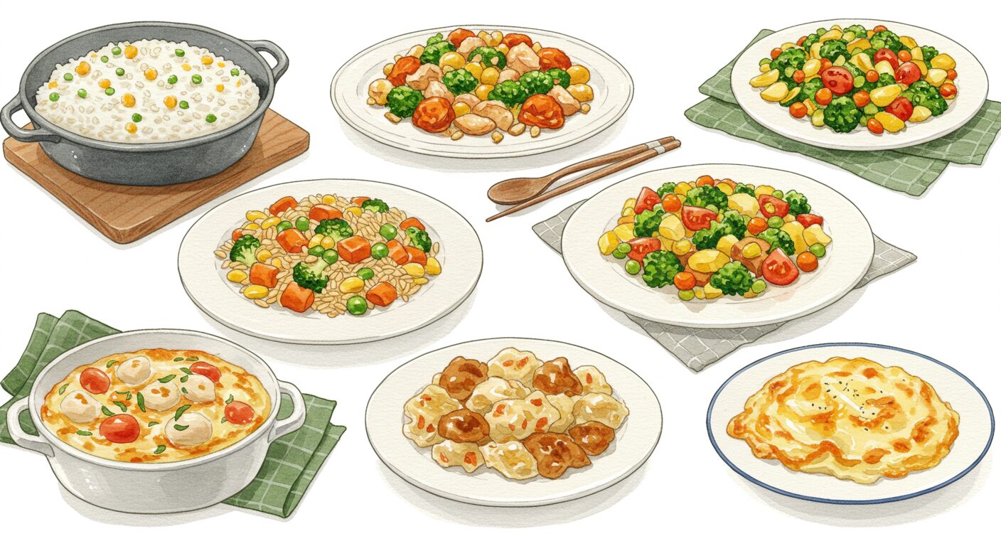 おかずの定番として冷凍食品をストック