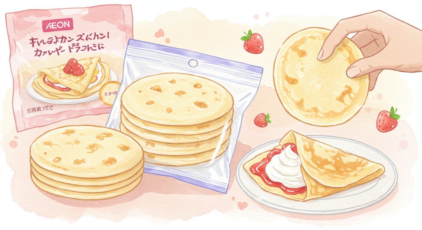 トライアルスーパーで見つかる冷凍クレープ生地の活用術