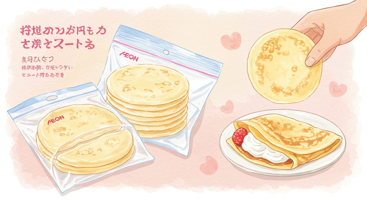 コープで手に入るおすすめの冷凍クレープ生地