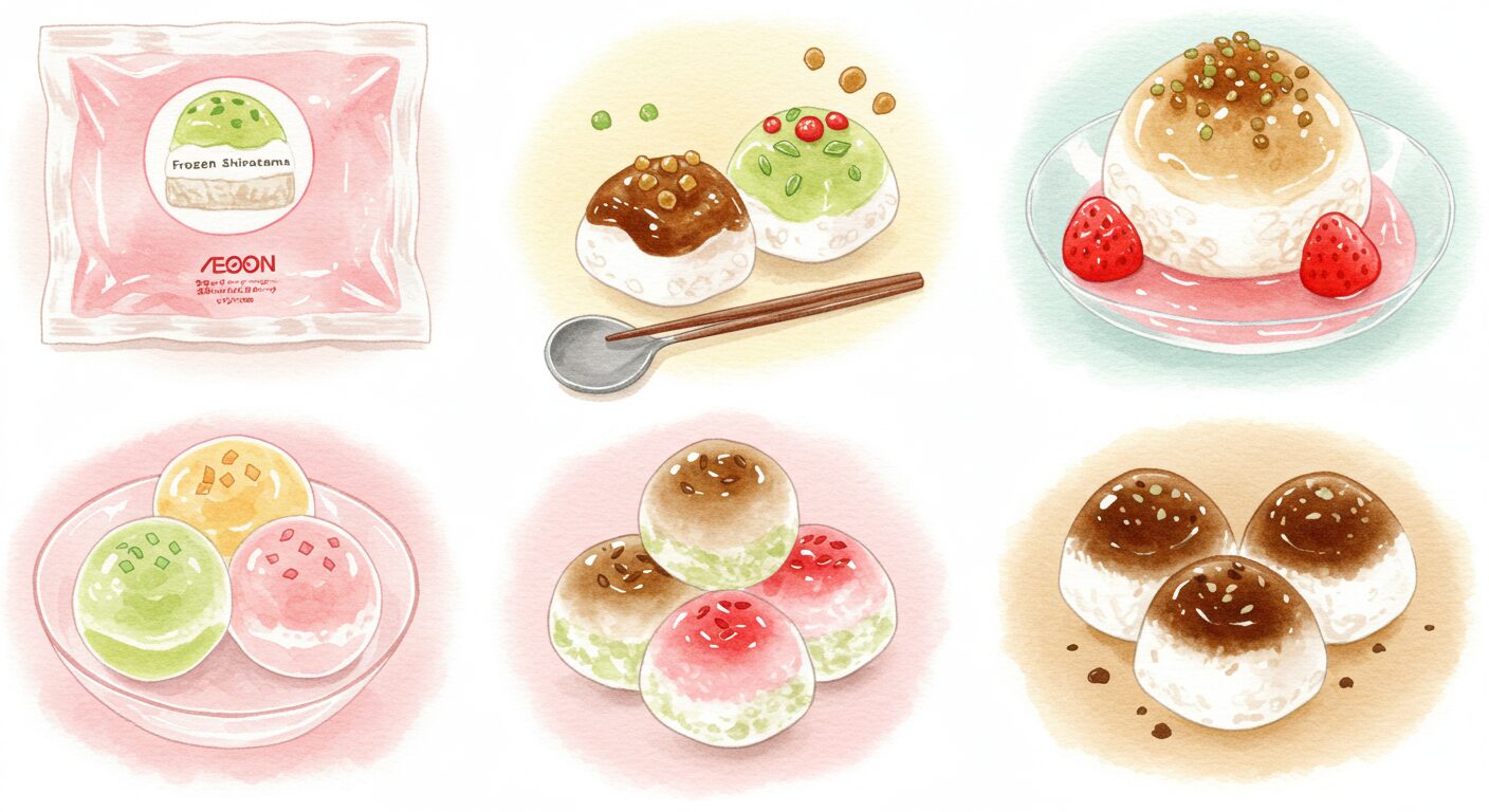 イオンの冷凍白玉で楽しむスイーツレシピとアレンジアイデア