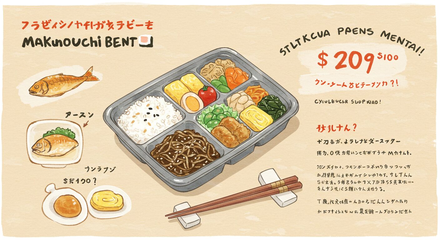 うまい弁当として人気の幕の内弁当の魅力