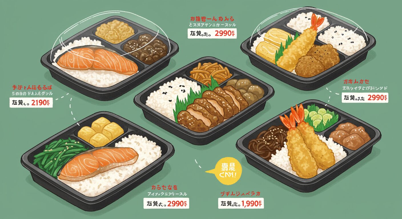 セブンイレブンの弁当メニューの豊富さ