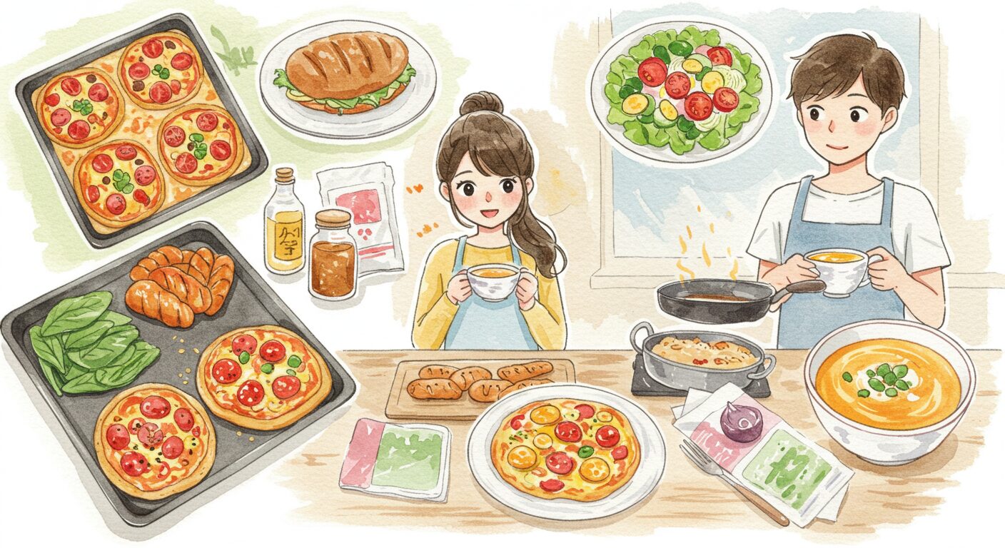 手抜きしたいときに夕飯を楽に楽しむアイデア