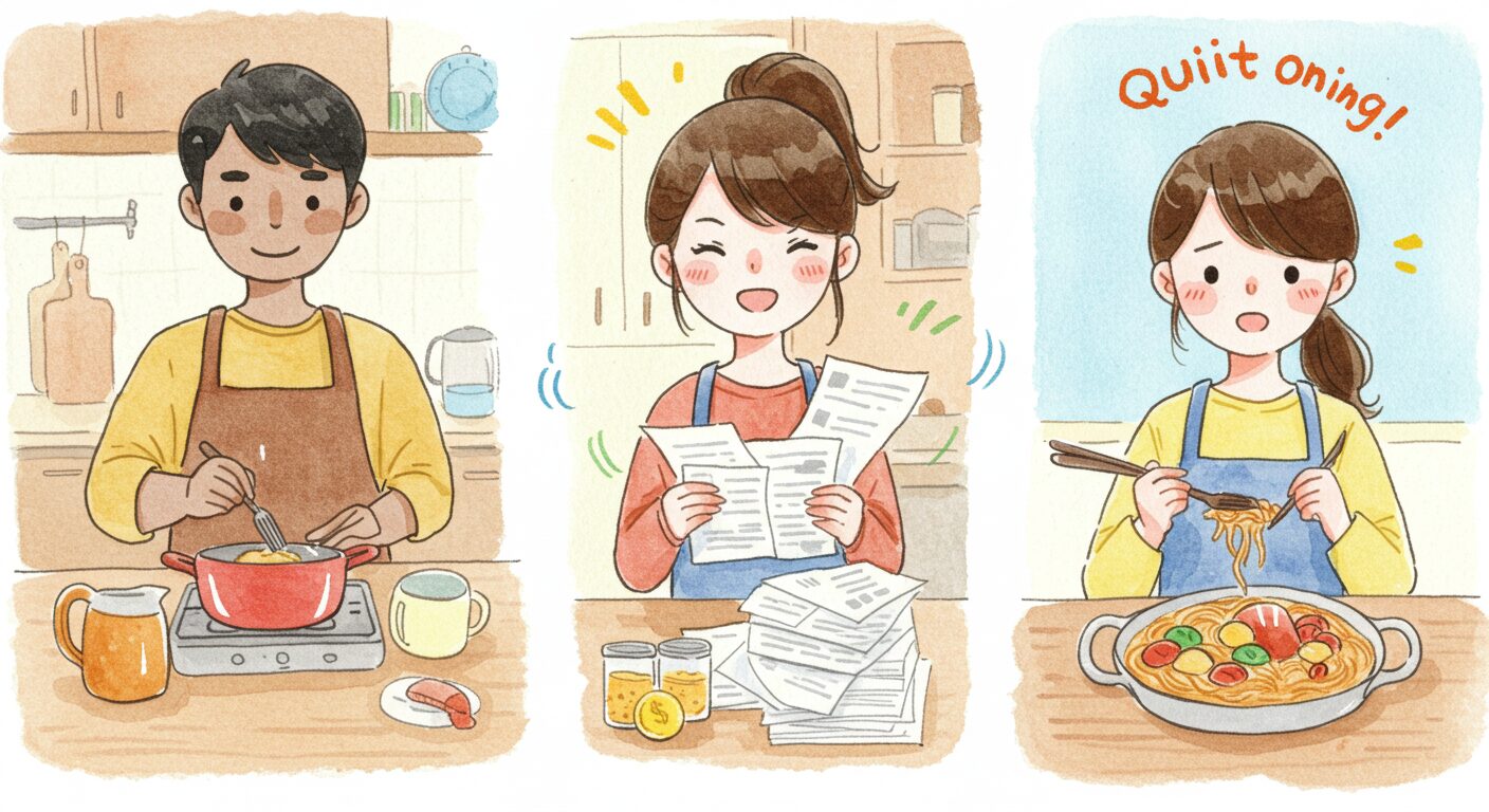 共働き家庭で料理をやめる前に知っておくべき注意点