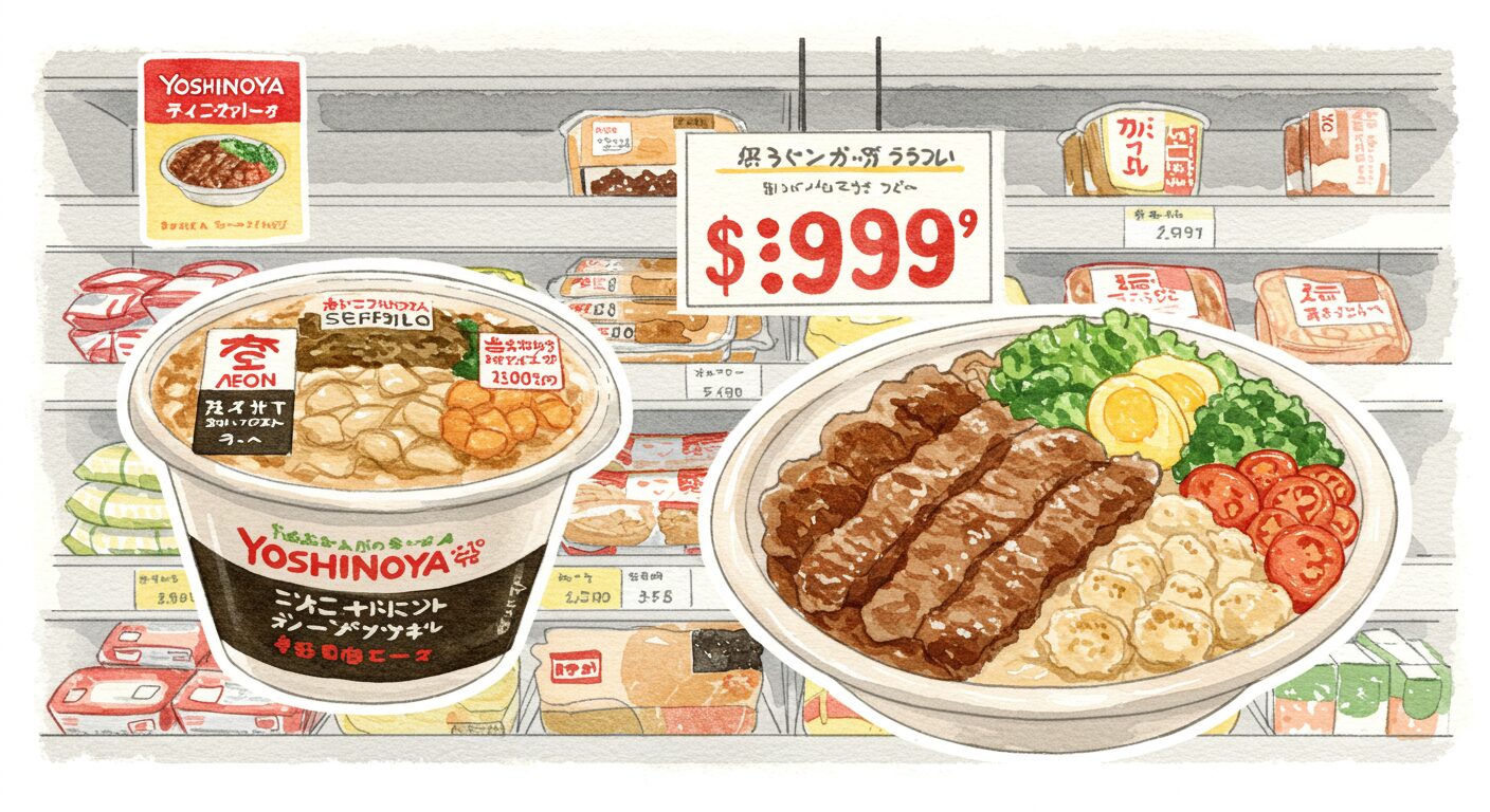 値段をチェック！イオンで手に入る吉野家冷凍の相場